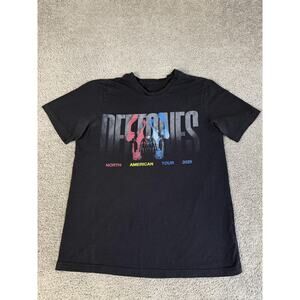 Deftones Shirt Mens M Black North American Tour 2025 Graphic Crew Neck